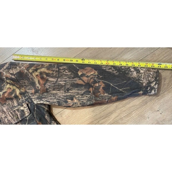 Cabelas Womens L Button Long Sleeve Hunting Outdoor Mossy Oak Chamois CAMO Shirt - Picture 9 of 9